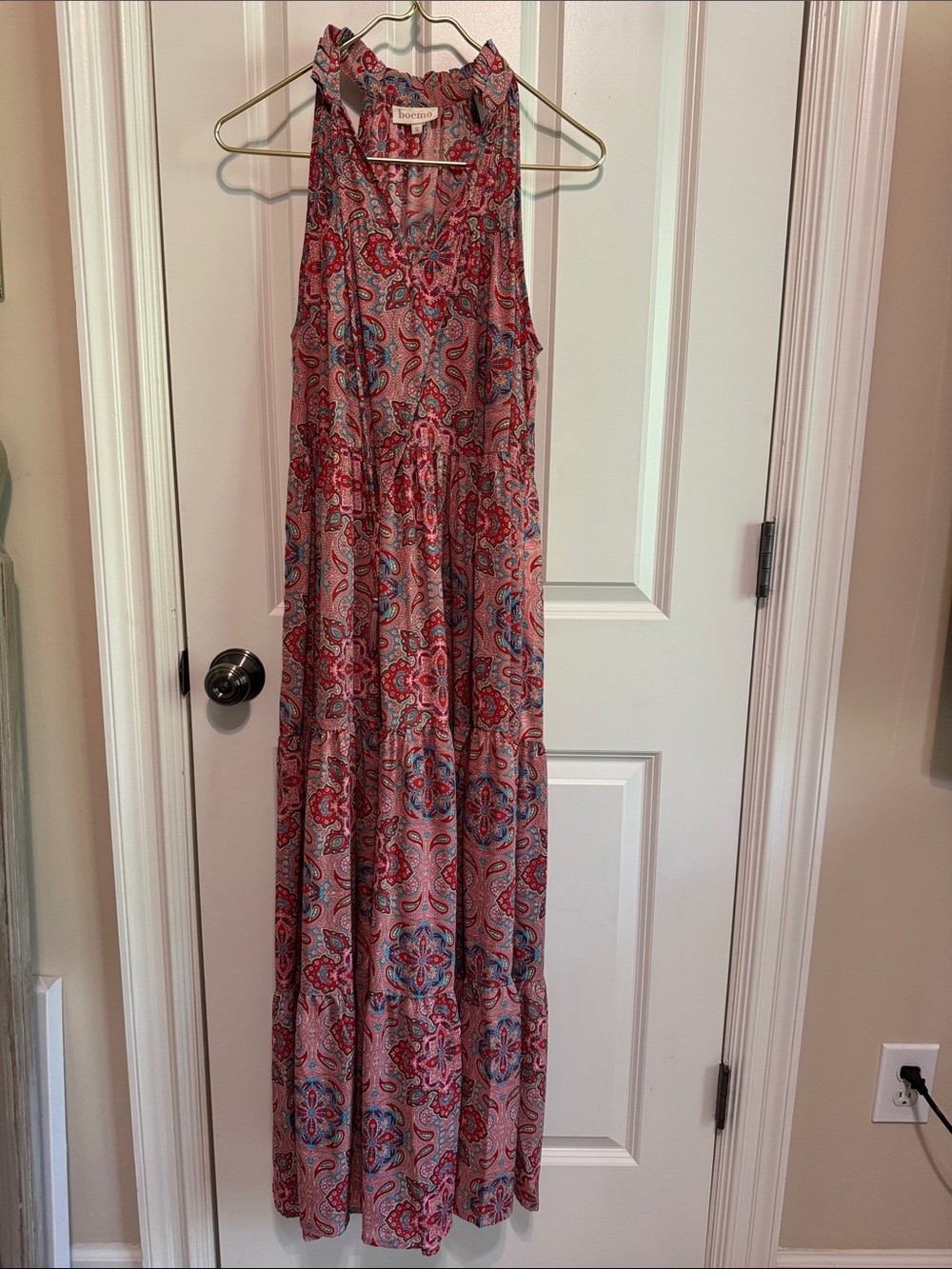 Boemo Paisley Tiered Maxi Dress
